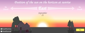 Sun's Position on Horizon