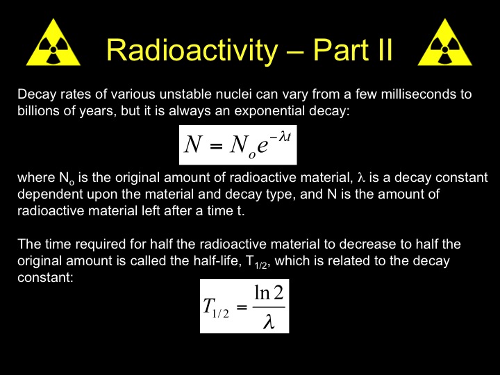 Radioactivity, Part 2