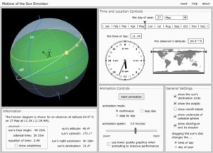 Paths of the Sun Simulator