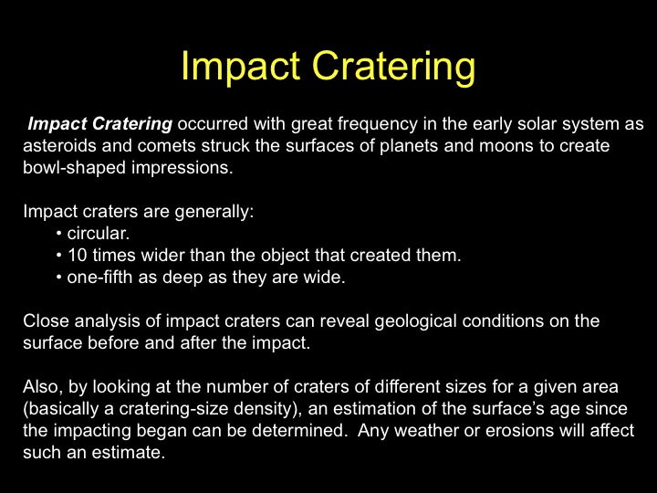 Impact Cratering