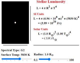 Stellar Luminosity Calculator